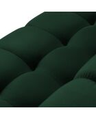 Canapé Velours Bali 3 Places vert bouteille - 177x92x75 cm