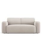 Canapé Velours Jasmin 2 Places beige - 170x95x72 cm