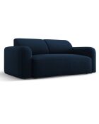 Canapé Velours Jasmin 2 Places bleu roi - 170x95x72 cm