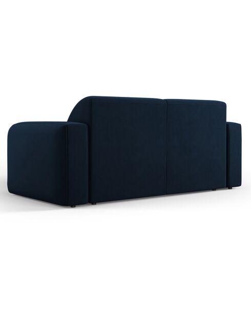 Canapé Velours Jasmin 2 Places bleu roi - 170x95x72 cm