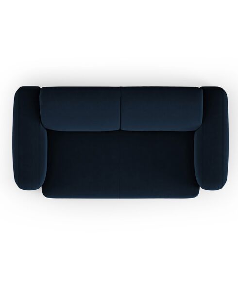 Canapé Velours Jasmin 2 Places bleu roi - 170x95x72 cm