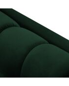 Canapé Velours Bali 4 Places vert bouteille - 217x92x75 cm