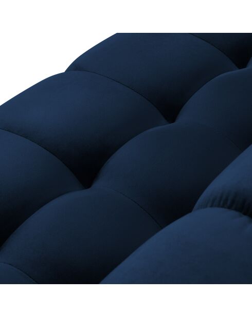 Canapé Velours Bali 4 Places bleu roi - 217x92x75 cm