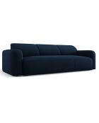 Canapé Velours Jasmin 3 Places bleu roi - 235x95x72 cm