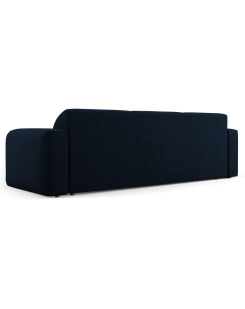Canapé Velours Jasmin 3 Places bleu roi - 235x95x72 cm