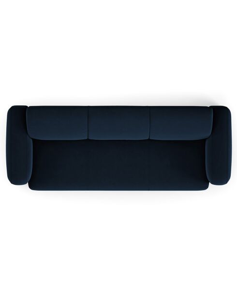 Canapé Velours Jasmin 3 Places bleu roi - 235x95x72 cm