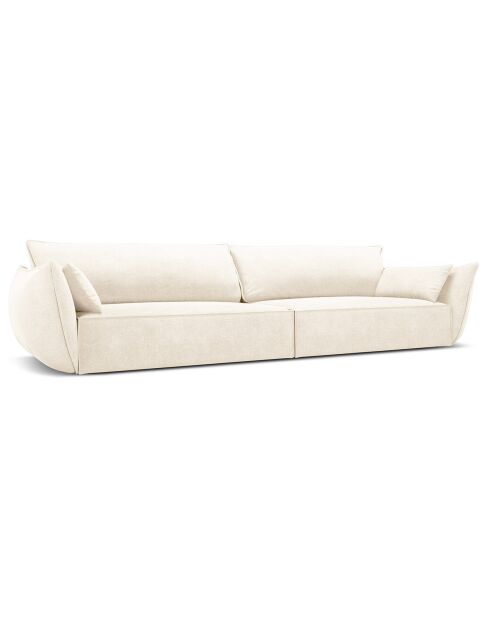 Canapé Vanda 4 Places beige clair - 248x100x85 cm
