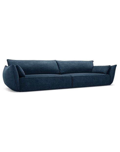Canapé Vanda 4 Places bleu roi - 248x100x85 cm