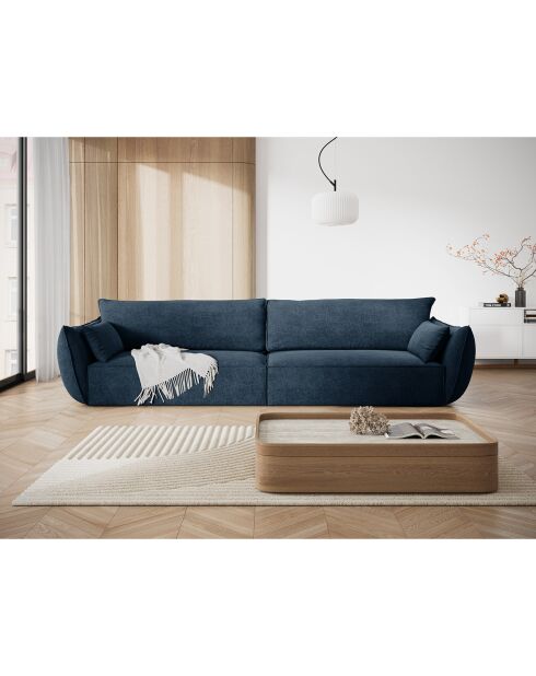 Canapé Vanda 4 Places bleu roi - 248x100x85 cm