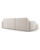 Canapé d'angle gauche Velours Jasmin 4 Places beige - 250x170x72 cm