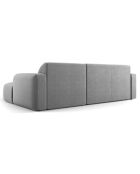 Canapé d'angle droit Velours Jasmin 4 Places gris - 250x170x72 cm