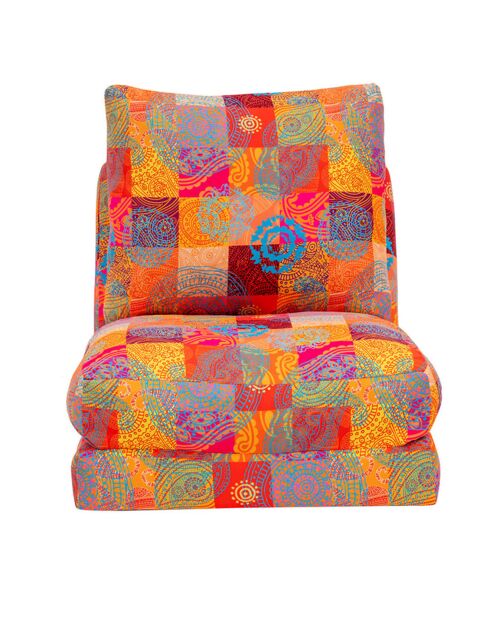 Fauteuil convertible Taida multicolore - 60x68x26 cm