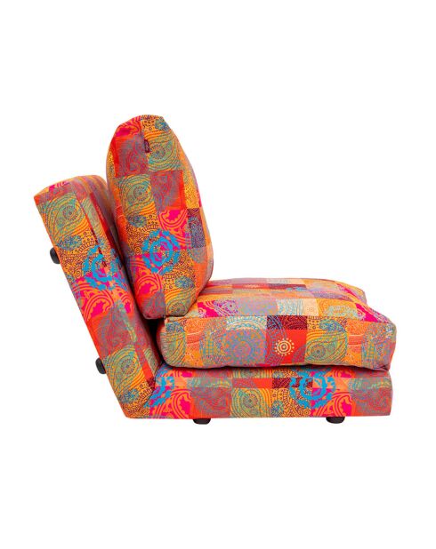 Fauteuil convertible Taida multicolore - 60x68x26 cm