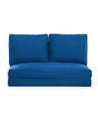 Banquette Convertible 2 places Taida bleue - 120x68x26 cm