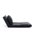 Banquette Convertible 2 places Taida noire - 120x68x26 cm