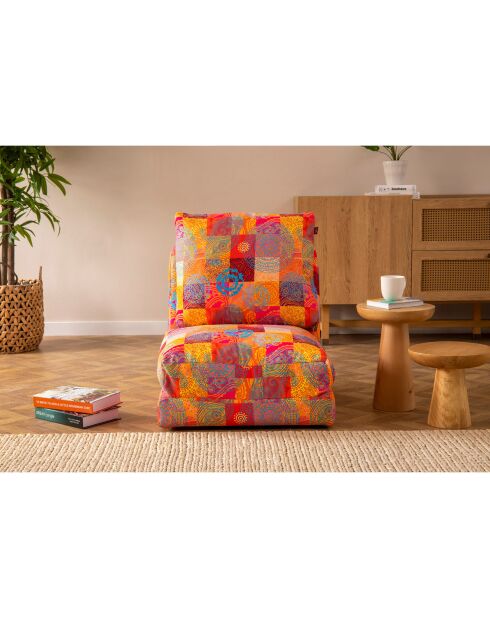 Fauteuil convertible Taida multicolore - 60x68x26 cm