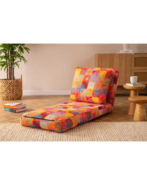 Fauteuil convertible Taida multicolore - 60x68x26 cm