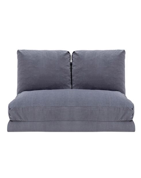 Banquette Convertible 2 places Taida grise - 120x68x26 cm