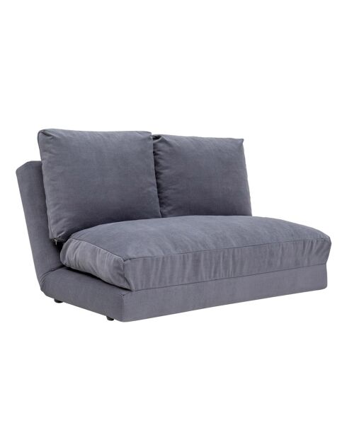 Banquette Convertible 2 places Taida grise - 120x68x26 cm