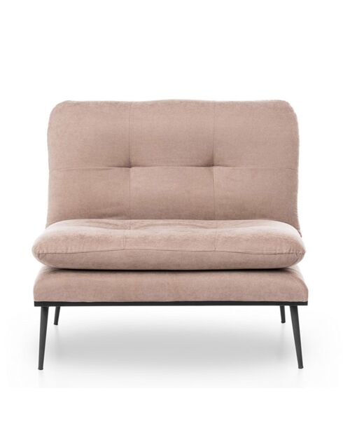 Fauteuil convertible Martin beige - 90x95x90 cm