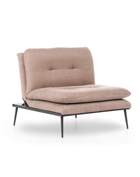 Fauteuil convertible Martin beige - 90x95x90 cm