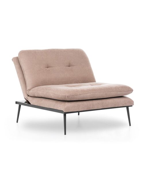 Fauteuil convertible Martin beige - 90x95x90 cm