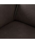 Fauteuil en Cuir Véritable Hubble graphite - 100x96x76 cm