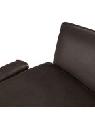 Fauteuil en Cuir Véritable Hubble graphite - 100x96x76 cm