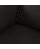 Fauteuil en Cuir Véritable Hubble noir - 100x96x76 cm