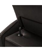 Fauteuil en Cuir Véritable Hubble noir - 100x96x76 cm