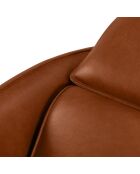 Fauteuil en Cuir Véritable Hubble marron - 100x96x76 cm