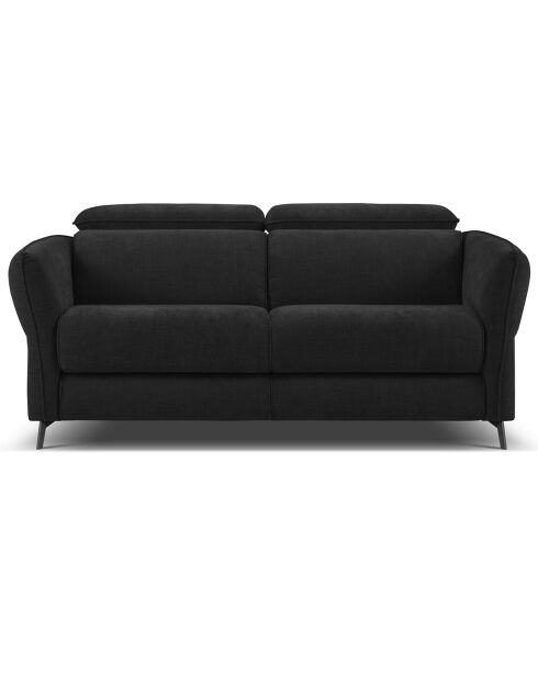 Canapé Hubble 2 Places noir - 103x176x76 cm