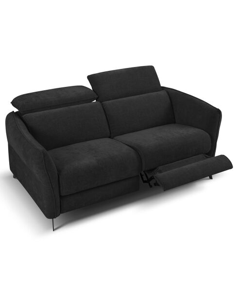 Canapé Hubble 2 Places noir - 103x176x76 cm