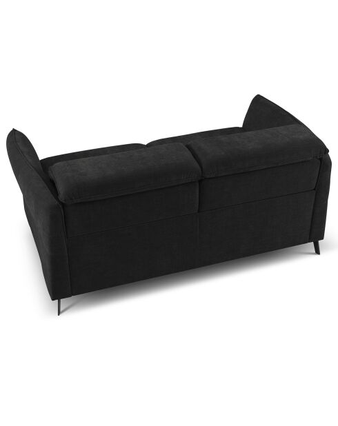 Canapé Hubble 2 Places noir - 103x176x76 cm