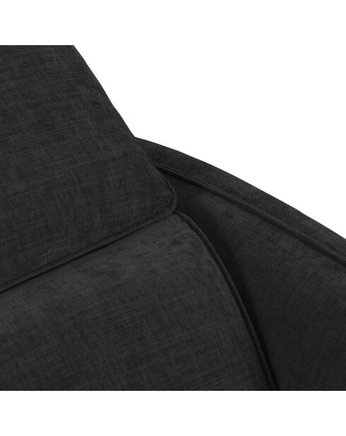 Canapé Hubble 2 Places noir - 103x176x76 cm
