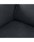 Canapé en Cuir Véritable Hubble 2 Places bleu - 103x176x76 cm