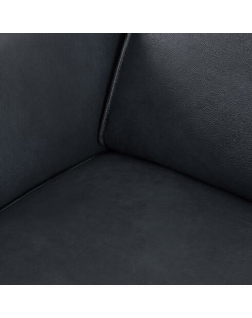 Canapé en Cuir Véritable Hubble 2 Places bleu - 103x176x76 cm