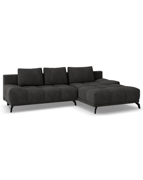 Canapé d'angle Droit Convertible avec Coffre Cirrus 5 Places marron foncé - 290x182x90 cm