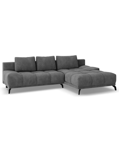 Canapé d'angle Droit Convertible avec Coffre Cirrus 5 Places gris - 290x182x90 cm