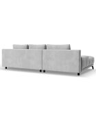 Canapé d'angle Droit Convertible avec Coffre Cirrus 5 Places gris clair - 290x182x90 cm