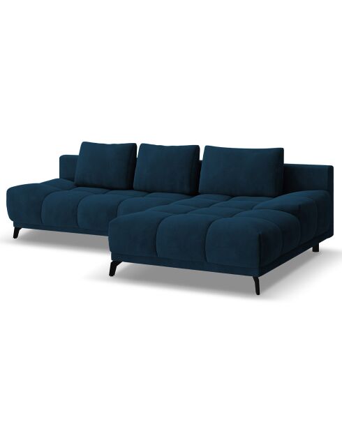Canapé d'angle Droit Convertible avec Coffre Cirrus 5 Places bleu roi - 290x182x90 cm