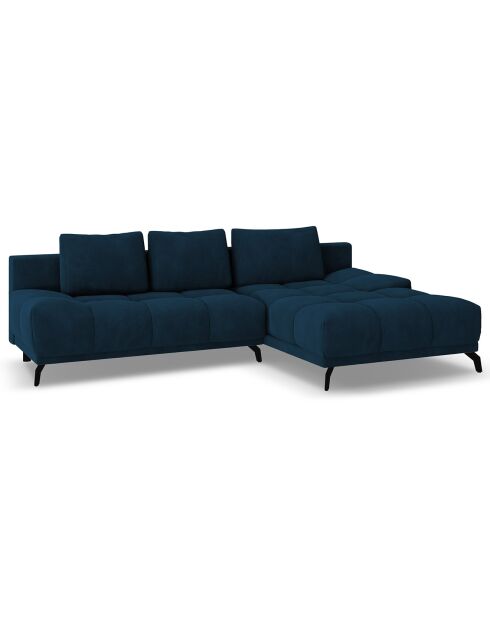 Canapé d'angle Droit Convertible avec Coffre Cirrus 5 Places bleu roi - 290x182x90 cm