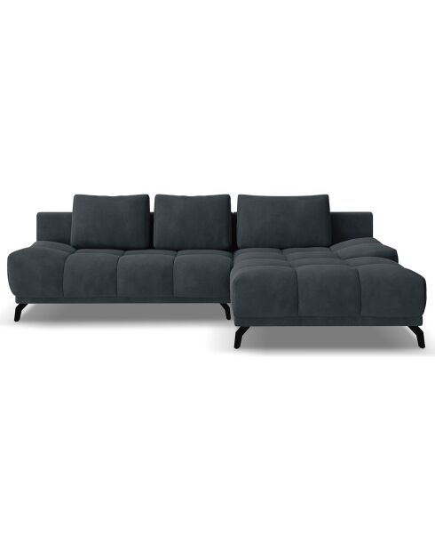 Canapé d'angle Droit Convertible avec Coffre Cirrus 5 Places gris foncé - 290x182x90 cm