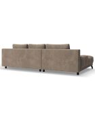 Canapé d'angle Droit Convertible avec Coffre Cirrus 5 Places cappuccino - 290x182x90 cm