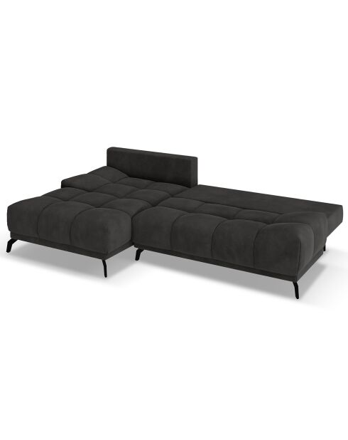 Canapé d'angle Gauche Convertible avec Coffre Cirrus 5 Places gris - 290x182x90 cm