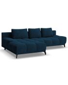 Canapé d'angle Gauche Convertible avec Coffre Cirrus 5 Places bleu roi - 290x182x90 cm