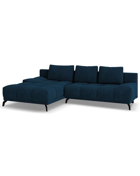 Canapé d'angle Gauche Convertible avec Coffre Cirrus 5 Places bleu roi - 290x182x90 cm