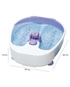 Bain de pieds massant gris - 30x12x38 cm