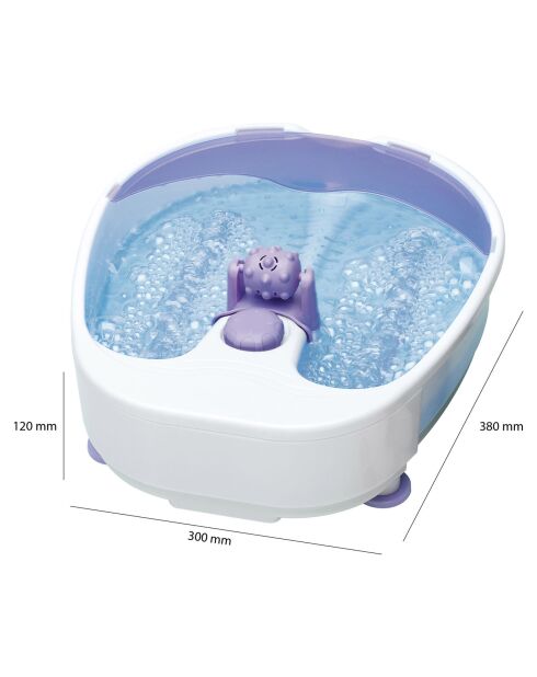 Bain de pieds massant gris - 30x12x38 cm