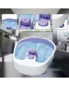 Bain de pieds massant gris - 30x12x38 cm